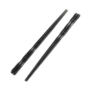 Imagem de Conjunto De Hashis Japoneses Pretos Resistentes a Altas Temperaturas, 