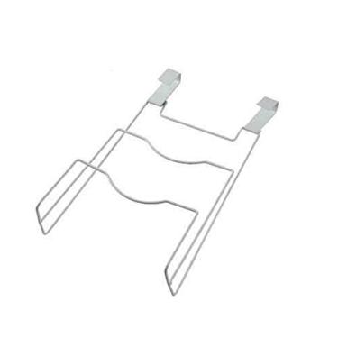 Imagem de Rack de armazenamento de cozinha, dreno, tampa, prateleira, suporte para pendurar na porta, placa de metal, panelas, tábuas de corte, organizador de rack de drenagem (cor: A) (B) (B)