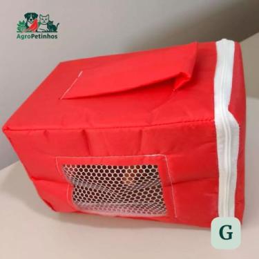 Imagem de Caixa bolsa de Transporte para Calopsita com poleiro  Pequena, Média o