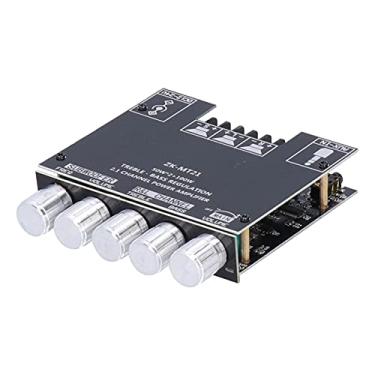Imagem de Mini Amplificador para Alto-falantes, Módulo de Amplificador de Energia Digital de 2.1 Canal Com Entrada de áudio aux, Subwoofer+saída de Canal Esquerda e Direita, Capacitores