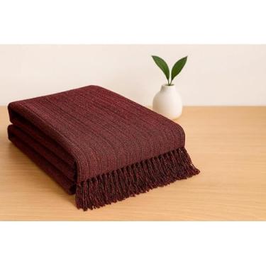 Imagem de Manta para Sofá Luxo King Gigante 3,0x1,8m Decorativa Premium Algodão Capa Protetora Grande Elegante(KING 3MX1,80M VERMELHO MESCLAD)