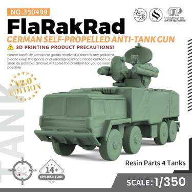 Imagem de MRY-SFW Kit de modelo militar SSMODEL SS350499 1/350 FlaRakRad alemão autopropelido antitanque 4 peças UnaLFembled kit modelo