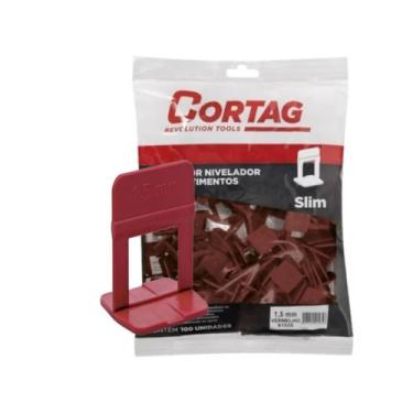 Imagem de Espaçador Nivelador Cortag 1,5mm com 100 Peças para Pisos