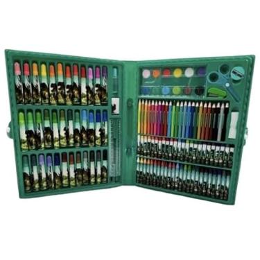 Imagem de Estojo Material Escolar Maleta 86 Peças Completo (PRETO)