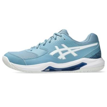 Imagem de ASICS Tênis masculino Gel-Dedicate 8 Pickleball, Saba azul/branco, 43