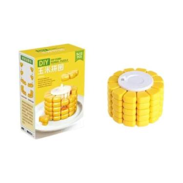 Imagem de Mini Cubo Mágico De Milho AB: Brinquedo Anti-stress Versátil, Quebra-c