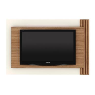 Imagem de Painel Home para TV até 65 Sala de Estar PL3001 Natural/Off White - Gran Belo