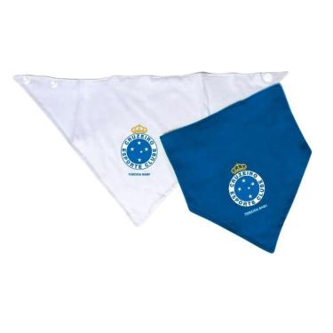 Imagem de Kit Babador Bandana Cruzeiro 2 Pçs Torcida Baby