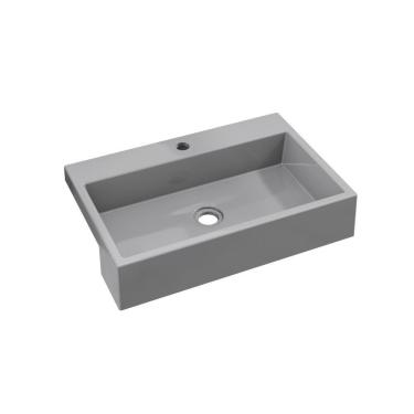 Imagem de Cuba Semi Encaixe Retangular Xrt55w Colorida Cinza