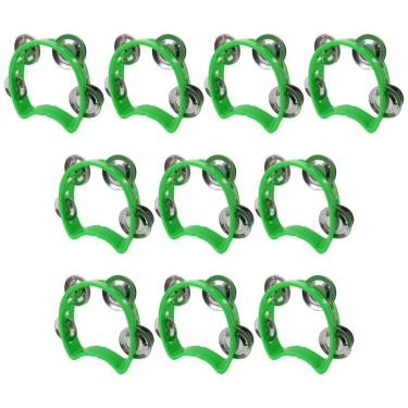 Imagem de Kit 15 Pandeiros Meia Lua Infantil Verde New York