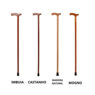 Imagem de Bengala bastao madeira imbuia t02 - INDAIA