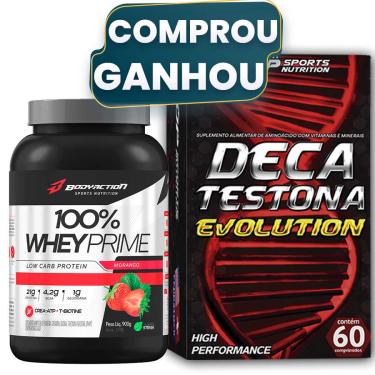 Imagem de 100% Whey Concentrado 900g Body + Deca Testona Evolution