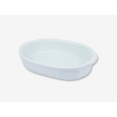Imagem de Assadeira Forma Refratária Oval 30cm em Porcelana Branca - Porcelana B