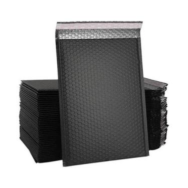 Imagem de Envelopes De Bolha Com Selagem Automática Em Preto, 20 PCS, Sacos Para