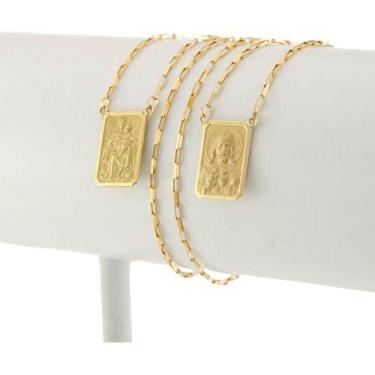 Imagem de Escapulário Tradicional 16x11 Df Tijo 1.3 70 Cm Ouro 18k - JOIE JOIAS 
