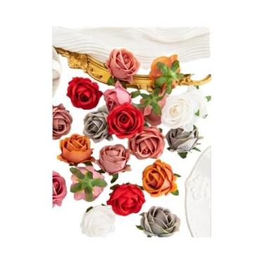 Imagem de Flores Artificiais De Rosa De Seda 100 Peças Para Decoração De Casamen