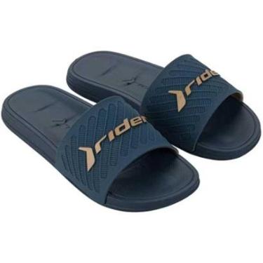 Imagem de Chinelo Masculino Free II Slide Azul Bege Rider 12323-BK521-Masculino