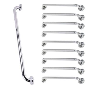Imagem de Barra de Apoio Alca 80cm kit 9 Uni Acessibilidade Idoso Cadeirante Deficiente Box Banheiro Corrimao Seguranca Corredor