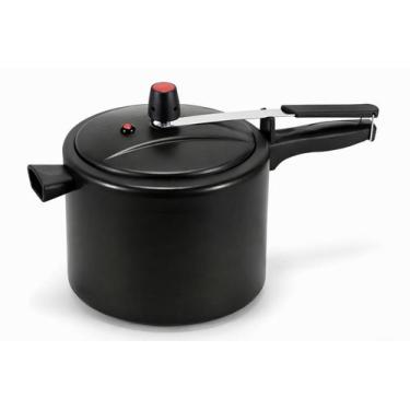 Imagem de Panela De Pressão Cor Preta Antiaderente Grande 7litros - Be Best