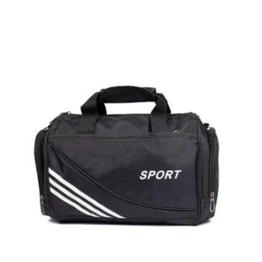 Imagem de Bolsa Unissex RDN Travel Gym Bag Sport Pequena Preto/branco-Unissex