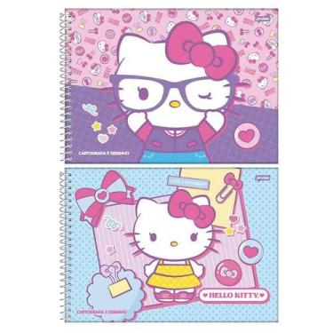 Imagem de Caderno espiral 275x200mm 80fls hello kitty-jandaia 7298324, 3
