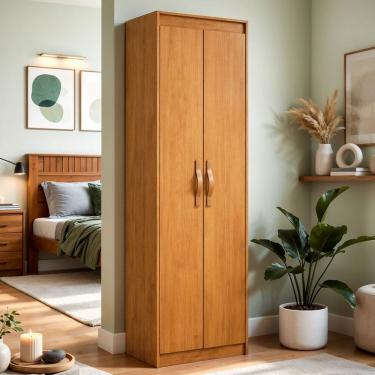 Imagem de Armário Sapateira Multiuso com 5 Prateleiras e Puxador Softfeel Bliss Amendo Clean