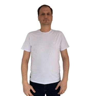 Imagem de Camiseta Sallo Manga Curta Malha Fragrance Slim Branca 1158 - Branco GG-Masculino