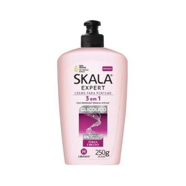 Imagem de Creme pentear skala 3em1 250g glicolico forca brilho e hidratante