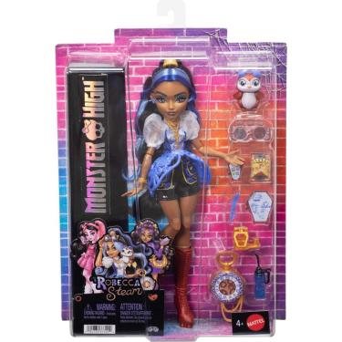 Imagem de Boneca Monster High Robecca Steam com Bichinho e Acessórios