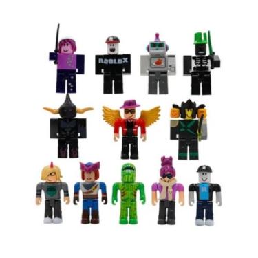 Imagem de Boneco de brinquedo Roblox 12 bonecos com peças de reposição para cria