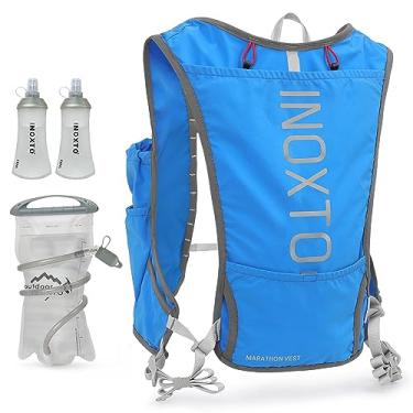 Imagem de INOXTO Mochila De Hidratação Para Corrida, Mochila Leve Com Isolamento E Bolsa De Bexiga De Água De 1,5 L, Mochila Para Caminhadas, Trilhas, Corrida, Ciclismo, Maratona Para Mulheres E Homens (588 A