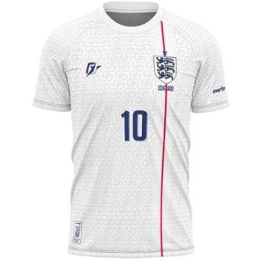 Imagem de Camiseta Filtro UV Inglaterra Copa Torcedor Retrô Três Leões-Masculino
