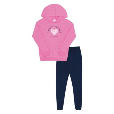 Imagem de Conjunto Moletom com Touca Menina Pulla Bulla Ref. 52841-Feminino