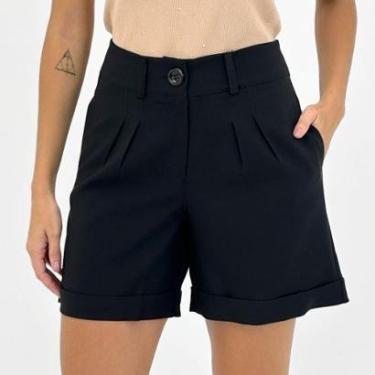 Imagem de Shorts Yegrina em Tecido Alfaiataria Feminino-Feminino