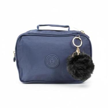 Imagem de Estojo Escolar Box Com 4 Repartiçoes Vem Com Chaveiro Varias Cores Pro