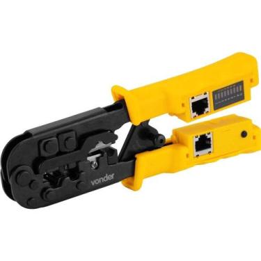 Imagem de Alicate Crimpador Vonder AC 410 4 Em 1 RJ45 RJ12 RJ11 200mm