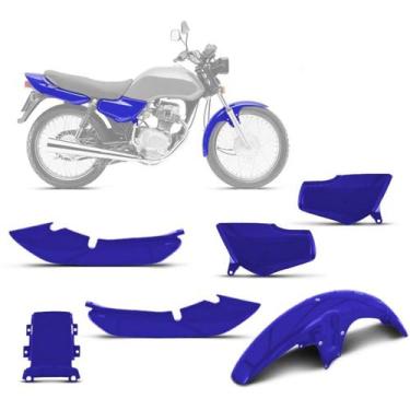 Imagem de Kit Carenagem Paralama Rabeta Tampa Honda Titan 1995 1996 1997 1998 19