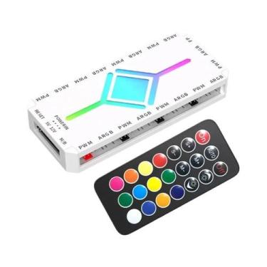 Imagem de Controlador De Ventiladores TEUCER Para Gabinete De PC Com 9 Portas AR