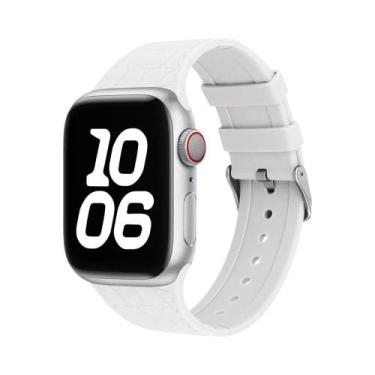 Imagem de Pulseira De Silicone Com Padrão De Lichia Para Apple Watch Ultra 40mm 