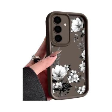 Imagem de Capa Macia Com Estampa De Flores Para Samsung Galaxy A57 A37 A56 A16 A