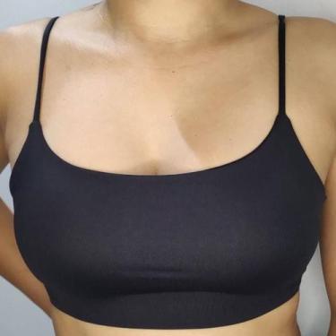 Imagem de Top Cropped Duplo Com Bojo Removível Suplex Poliamida Light - Landim S