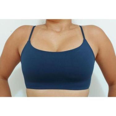 Imagem de Top Fitness Duplo  Alça Fina Suplex Poliamida Compressão - Landim Stor