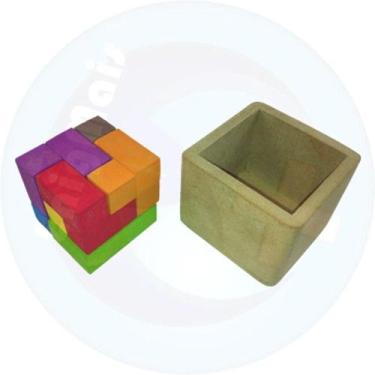 Imagem de Jogo Infantil Educativo Cubo Soma Em Mdf - SHOPPINGNET