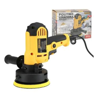 Imagem de Politriz Angular Automotiva 5 600w Lixadeira Profissional Amarelo 110v