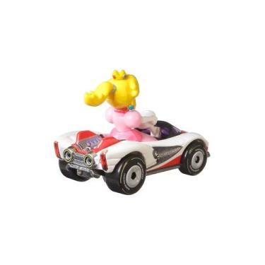 Imagem de Hot Wheels Mario Kart Princesa Peach - GBG25 - Mattel, Rosa