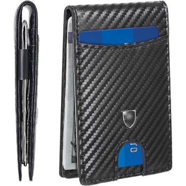 Imagem de Carteira Masculina  Couro Proteção RFID  Cartão Cnh - Jewelery, Preto