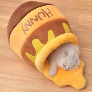 Imagem de Esponja de rebote macia Cat Cave Bed Honey Pot para gatos pequenos - R