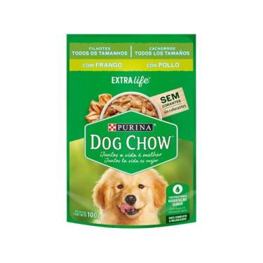 Imagem de Ração Úmida para Cachorro Filhote Sachê Dog Chow - ExtraLife Frango 10