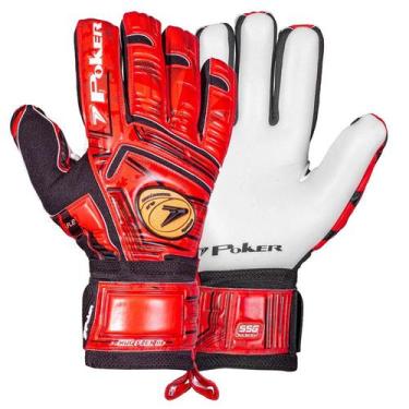Imagem de Luva de Goleiro FC Profissional Poker Hug Flex III, Vermelho, 8