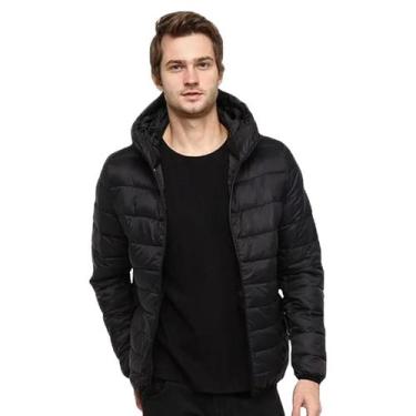 Imagem de Jaqueta Masculina Puffer Forrada Best Fit Acolchoada -, Preto, G